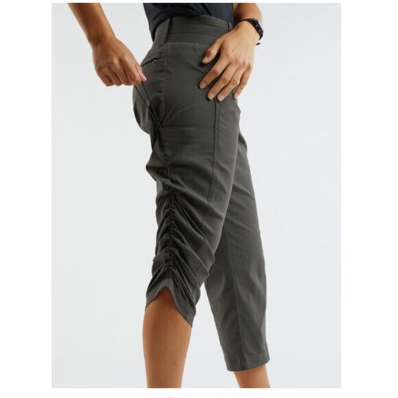 NWT Title Nine Women Gray Clamber Capri Hiking Nylon Pants 12 MSRP$109 - Picture 5 of 12